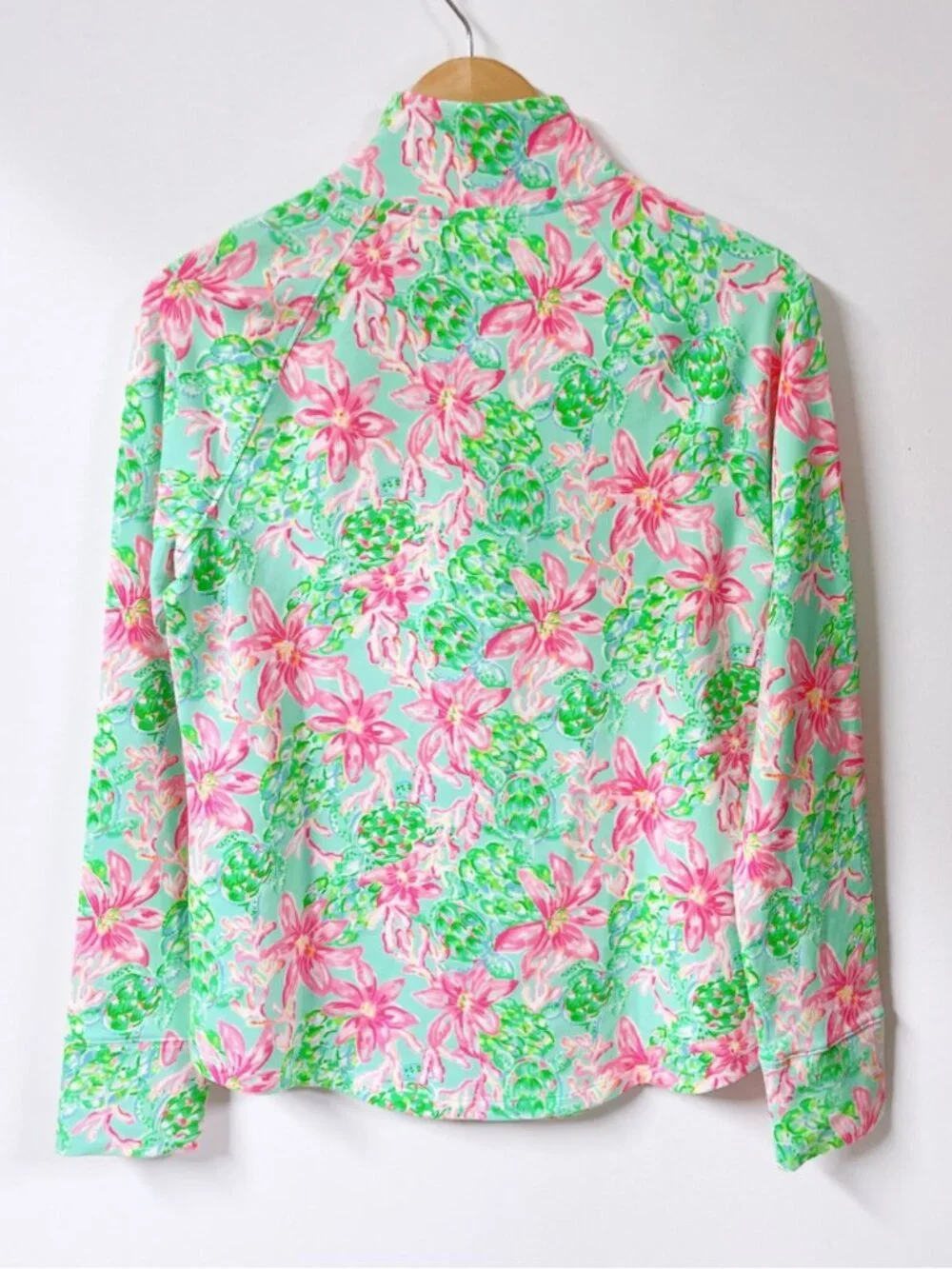 LILLY PULITZER UPF 50+ Skipper Popover Long Sleeve Half-Zip Pullover Top - Picture 3 of 8